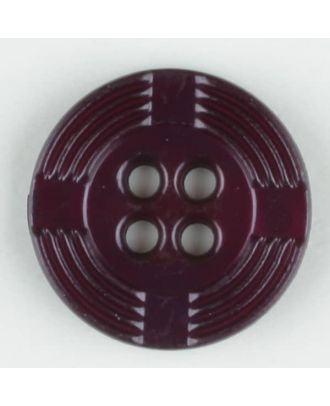 polyamide button, round, 4 holes - Size: 13mm - Color: lilac - Art.-Nr.: 214705