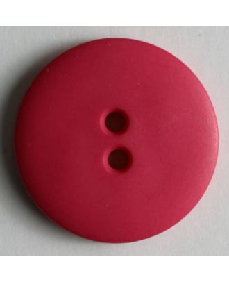 Modeknopf schlicht, matt, 2 Loch - Größe: 13mm - Farbe: pink - Art.Nr. 170405