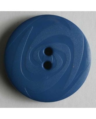 Modeknopf abwechselnd matt und glänzend, 2 Loch -  Größe: 19mm - Farbe: blau - Art.Nr. 221117