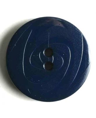 Modeknopf abwechselnd matt und glänzend, 2 Loch -  Größe: 23mm - Farbe: blau - Art.Nr. 250720