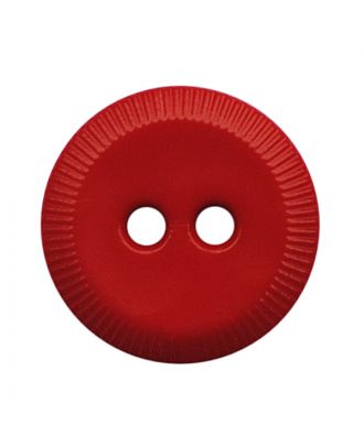 Polyamidknopf rund mit 2 Löchern - Größe:  13mm - Farbe: rot - ArtNr.: 228816