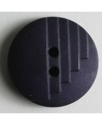 Modeknopf mit stufenförmigen Kerben, 2 Loch -  Größe: 23mm - Farbe: lila - Art.Nr. 280480