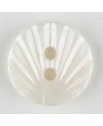 polyamide button, 2 holes - Size: 13mm - Color: white - Art.-Nr.: 211676