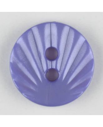 Polyamidknopf mit strahlenförmigem Dekor,  2-loch - Größe: 13mm - Farbe: lila - Art.Nr. 213713