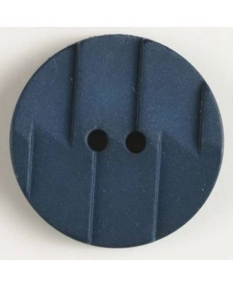 Polyamidknopf, Ton-in-Ton mit Abrißkante, 2-loch - Größe: 28mm - Farbe: blau - Art.Nr. 345604