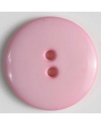 Modeknopf schlicht, glänzend -  Größe: 14mm - Farbe: pink - Art.Nr. 181243
