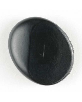 Modeknopf schlicht, oval - Größe: 15mm - Farbe: schwarz - Art.Nr. 260145