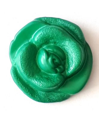 filigraner Rosenknopf mit Öse - Größe: 15mm - Farbe: mintgrün / grün - Art.Nr. 242807