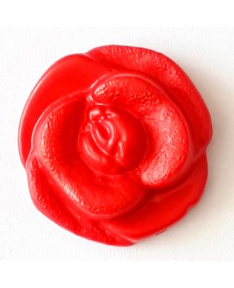 filigraner Rosenknopf mit Öse - Größe: 18mm - Farbe: rot - Art.Nr. 262810