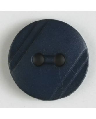 Blusenknopf mit seitlichen Streifen mit 2 Löchern - Größe: 13mm - Farbe: marineblau - Art.Nr. 211257