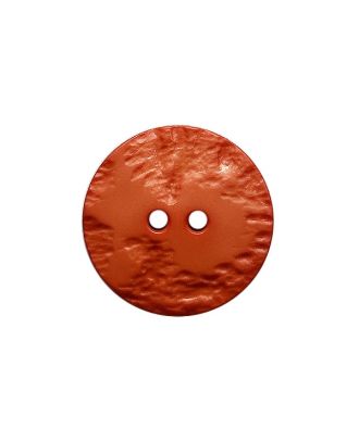 Polyamidknopf, rund, mit Oberflächenstruktur und 2 Löchern - Größe:  23mm - Farbe: rot - ArtNr.: 343114