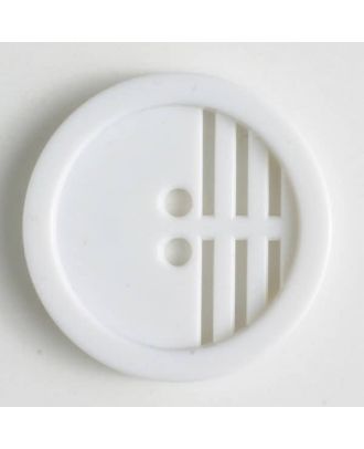 polyamide button - Size: 25mm - Color: white - Art.No. 300396