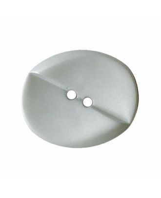 Polyamidknopf oval mit 2 Löchern - Größe:  18mm - Farbe: grau - ArtNr.: 312118