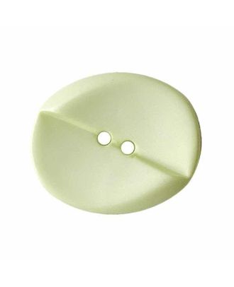 Polyamidknopf oval mit 2 Löchern - Größe:  28mm - Farbe: hellgrün - ArtNr.: 382112