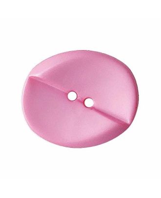 Polyamidknopf oval mit 2 Löchern - Größe:  23mm - Farbe: pink - ArtNr.: 342118