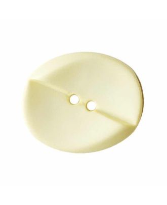 Polyamidknopf oval mit 2 Löchern - Größe:  18mm - Farbe: gelb - ArtNr.: 312125