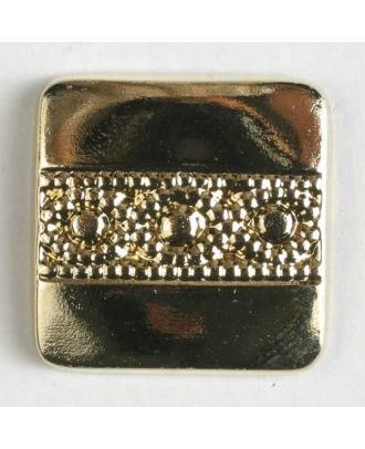 Metall-Imitation mit aufwändigem Golddekor mit Öse - Größe: 25mm - Farbe: echt vergoldet - Art.Nr. 320296