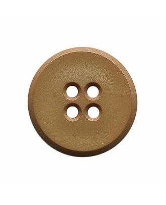 Polyamidknopf rund mit 2 Löchern - Größe:  18mm - Farbe: braun - ArtNr.: 312106