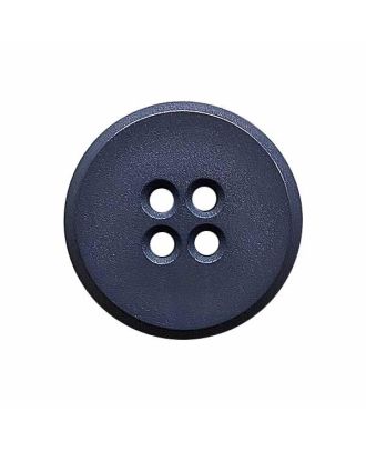 Polyamidknopf rund mit 2 Löchern - Größe:  18mm - Farbe: blau - ArtNr.: 312108