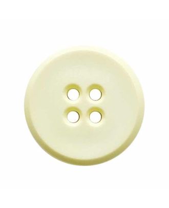 Polyamidknopf rund mit 2 Löchern - Größe:  18mm - Farbe: gelb - ArtNr.: 312112