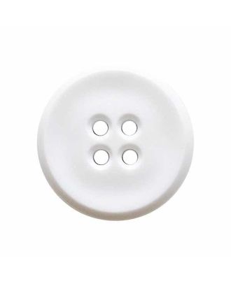 Polyamidknopf rund mit 2 Löchern - Größe:  18mm - Farbe: weiß - ArtNr.: 311258