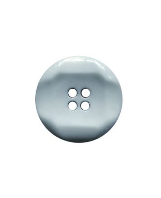 Polyamidknopf, rund, glänzend, mit 4 Löchern - Größe:  23mm - Farbe: hellblau - ArtNr.: 343103