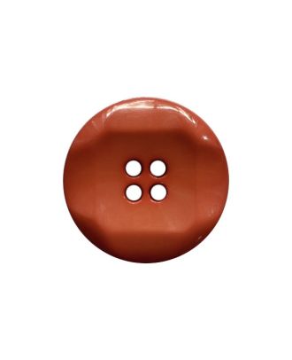 Polyamidknopf, rund, glänzend, mit 4 Löchern - Größe:  23mm - Farbe: rot - ArtNr.: 343106