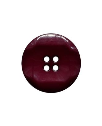 Polyamidknopf, rund, glänzend, mit 4 Löchern - Größe:  23mm - Farbe: weinrot - ArtNr.: 343107