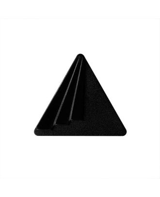 Polyamidknopf dreieckig mit Öse - Größe:  20mm - Farbe: schwarz - ArtNr.: 331318