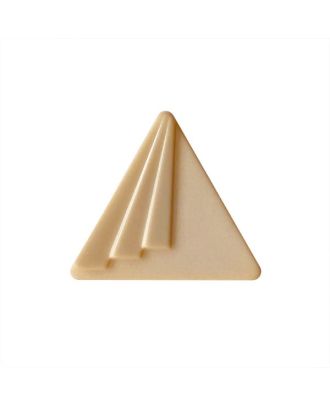 Polyamidknopf dreieckig mit Öse - Größe:  20mm - Farbe: beige - ArtNr.: 337000