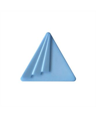 Polyamidknopf dreieckig mit Öse - Größe:  25mm - Farbe: hellblau - ArtNr.: 377001