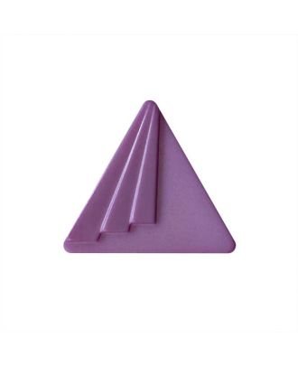 Polyamidknopf dreieckig mit Öse - Größe:  25mm - Farbe: lila - ArtNr.: 377002