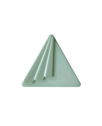 Polyamidknopf dreieckig mit Öse - Größe:  25mm - Farbe: hellgrün - ArtNr.: 377004