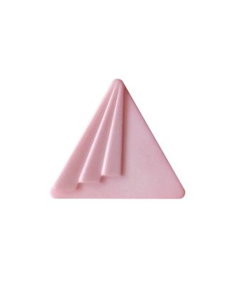 Polyamidknopf dreieckig mit Öse - Größe:  25mm - Farbe: rosa - ArtNr.: 377005