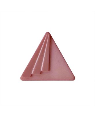 Polyamidknopf dreieckig mit Öse - Größe:  20mm - Farbe: altrosa - ArtNr.: 337006