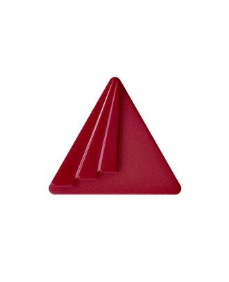 Polyamidknopf dreieckig mit Öse - Größe:  20mm - Farbe: weinrot - ArtNr.: 337008