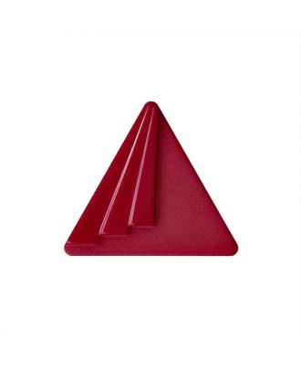 polyamide button triangular shape with shank - Size: 25mm - Color: burgundy - Art.No.: 377008