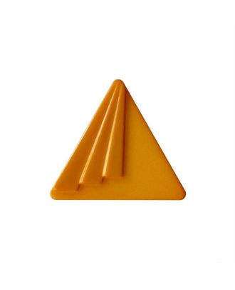 Polyamidknopf dreieckig mit Öse - Größe:  20mm - Farbe: orange - ArtNr.: 337009