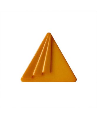 polyamide button triangular shape with shank - Size: 25mm - Color: orange - Art.No.: 377009