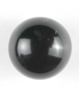 half ball button with shank - Size: 15mm - Color: black - Art.No. 221901