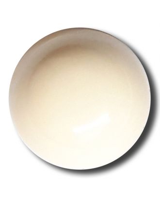 glänzende konvexe Halbkugel mit Öse  - Größe: 15mm - Farbe: beige - Art.Nr. 222826