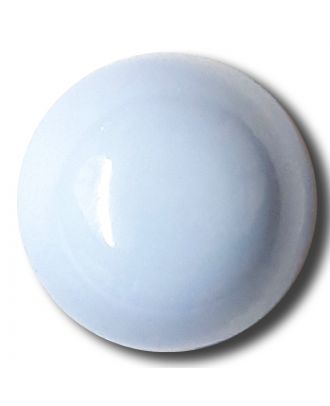 glänzende konvexe Halbkugel mit Öse  - Größe: 15mm - Farbe: blau / hellblau - Art.Nr. 222829