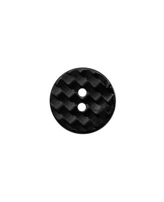 Polyamidknopf rund mit 2 Löchern - Größe:  13mm - Farbe: schwarz - ArtNr.: 221974