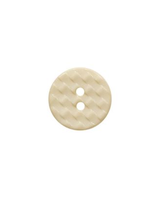 Polyamidknopf rund mit 2 Löchern - Größe:  13mm - Farbe: beige - ArtNr.: 224027