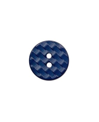 Polyamidknopf rund mit 2 Löchern - Größe:  13mm - Farbe: blau - ArtNr.: 224030