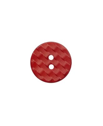 Polyamidknopf rund mit 2 Löchern - Größe:  13mm - Farbe: rot - ArtNr.: 224034