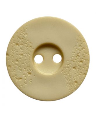 polyamide button round shape with fine structure and 2 holes - Size: 15mm - Color: hellbeige - Art.No.: 268801