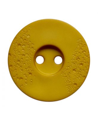 polyamide button round shape with fine structure and 2 holes - Size: 15mm - Color: gelb - Art.No.: 268809