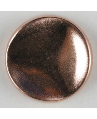 Polyamidknopf rund mit gehämmerter Oberfläche mit Öse - Größe: 18mm - Farbe: mattkupfer - Art.Nr. 261230