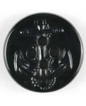 Ankerknopf - Größe: 25mm - Farbe: schwarz - Art.Nr. 300831
